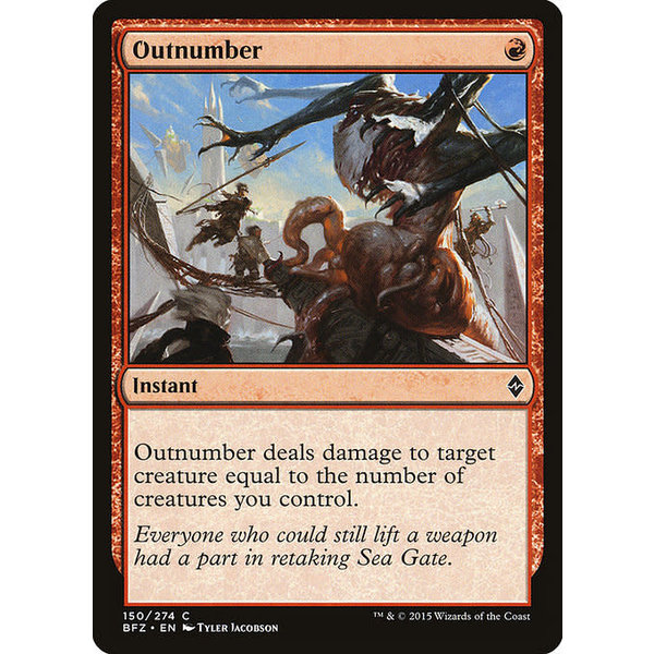 Magic: The Gathering Outnumber (150) Moderately Played
