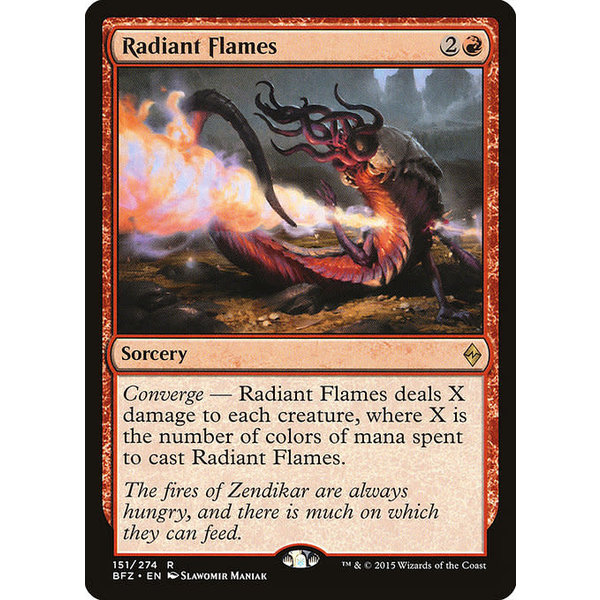 Magic: The Gathering Radiant Flames (151) Damaged
