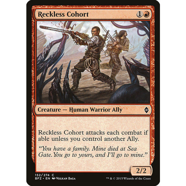 Magic: The Gathering Reckless Cohort (152) Moderately Played
