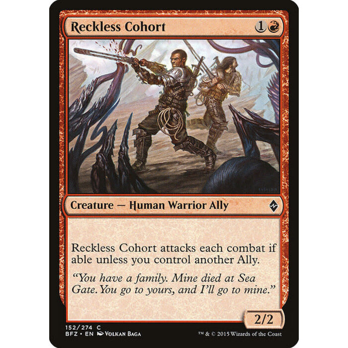 Magic: The Gathering Reckless Cohort (152) Moderately Played