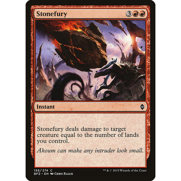 Magic: The Gathering Stonefury (156) Lightly Played