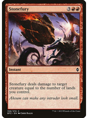 Magic: The Gathering Stonefury (156) Moderately Played Foil