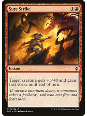 Magic: The Gathering Sure Strike (157) Moderately Played Foil