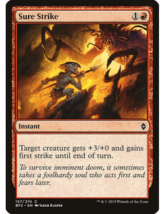 Magic: The Gathering Sure Strike (157) Moderately Played Foil