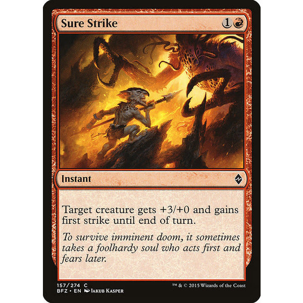 Magic: The Gathering Sure Strike (157) Moderately Played Foil