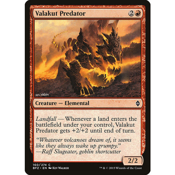 Magic: The Gathering Valakut Predator (160) Lightly Played Foil