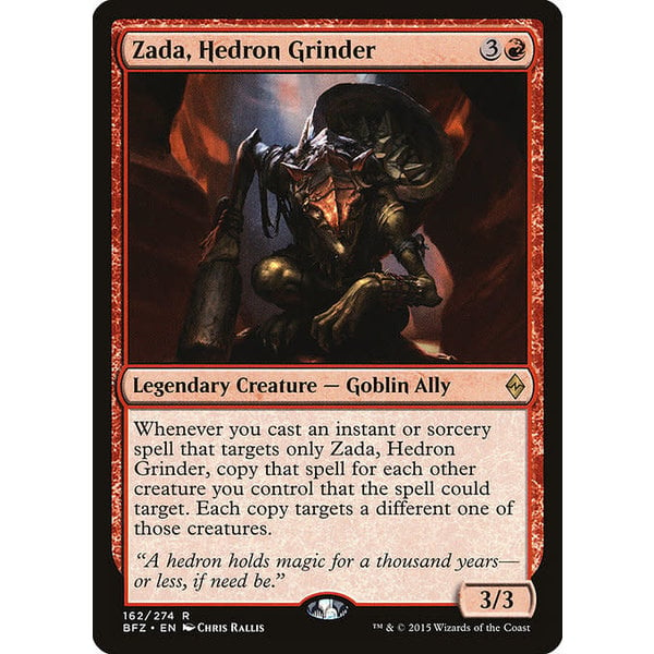 Magic: The Gathering Zada, Hedron Grinder (162) Moderately Played