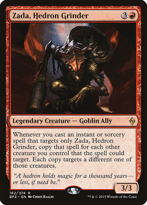 Magic: The Gathering Zada, Hedron Grinder (162) Moderately Played