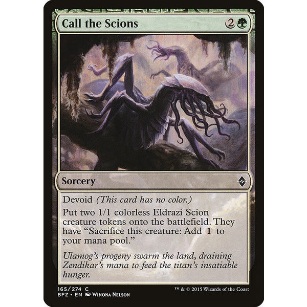 Magic: The Gathering Call the Scions (165) Moderately Played