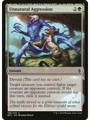 Magic: The Gathering Unnatural Aggression (168) Moderately Played Foil
