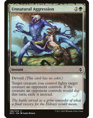 Magic: The Gathering Unnatural Aggression (168) Lightly Played