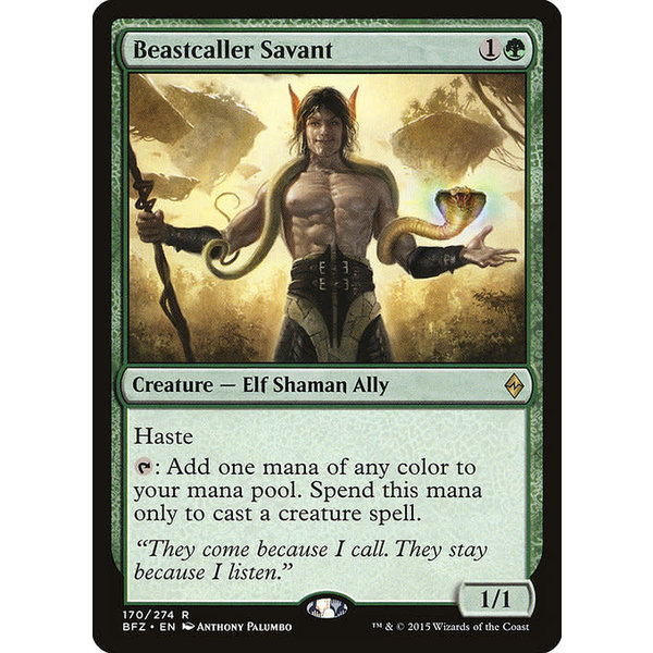 Magic: The Gathering Beastcaller Savant (170) Lightly Played