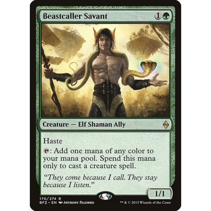 Magic: The Gathering Beastcaller Savant (170) Moderately Played