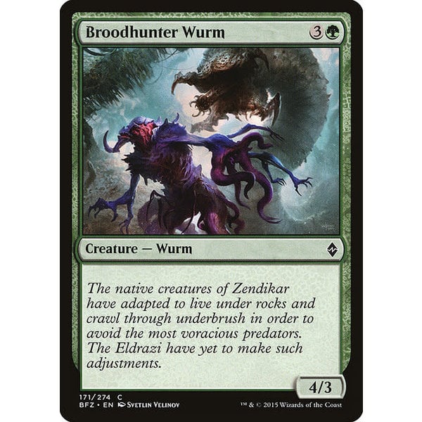 Magic: The Gathering Broodhunter Wurm (171) Lightly Played