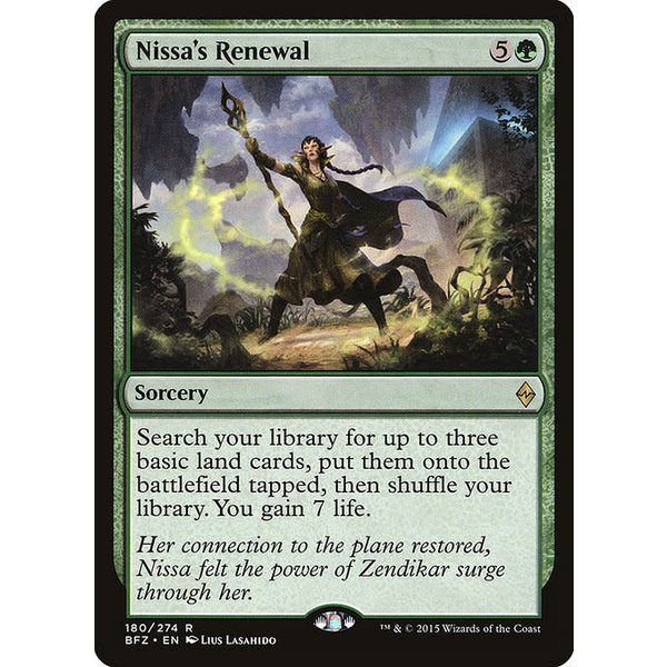 Magic: The Gathering Nissa's Renewal (180) Lightly Played
