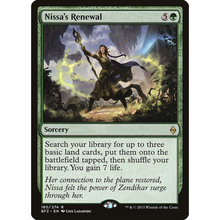 Magic: The Gathering Nissa's Renewal (180) Lightly Played