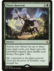 Magic: The Gathering Nissa's Renewal (180) Lightly Played Foil