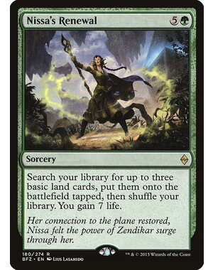 Magic: The Gathering Nissa's Renewal (180) Lightly Played Foil