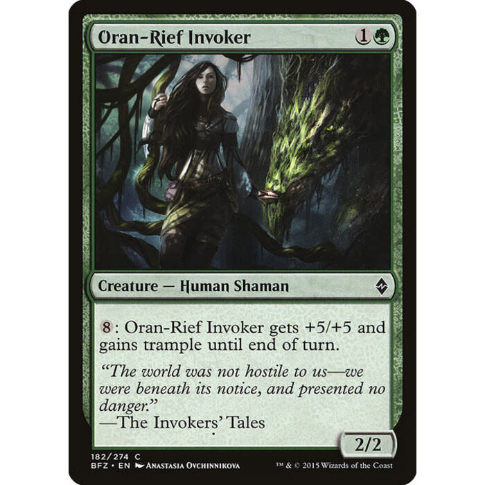 Magic: The Gathering Oran-Rief Invoker (182) Lightly Played Foil