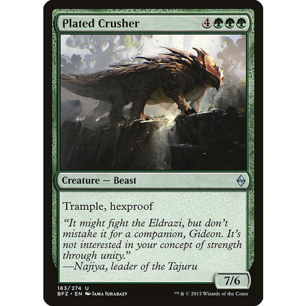 Magic: The Gathering Plated Crusher (183) Moderately Played