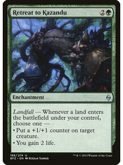 Magic: The Gathering Retreat to Kazandu (186) Lightly Played