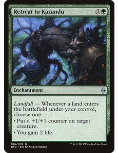 Magic: The Gathering Retreat to Kazandu (186) Lightly Played