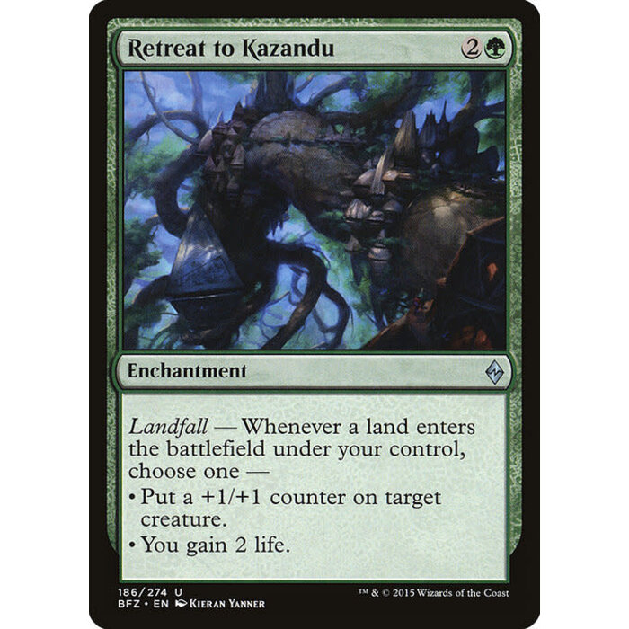 Magic: The Gathering Retreat to Kazandu (186) Lightly Played