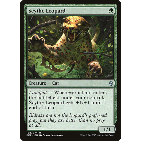 Magic: The Gathering Scythe Leopard (188) Lightly Played