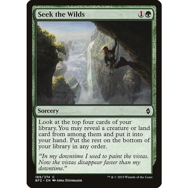 Magic: The Gathering Seek the Wilds (189) Lightly Played