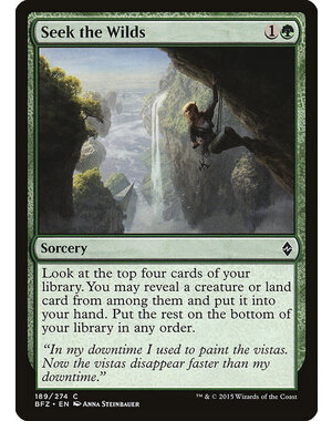 Magic: The Gathering Seek the Wilds (189) Moderately Played Foil