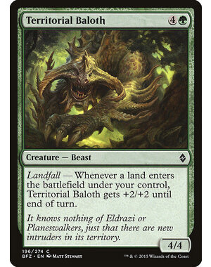 Magic: The Gathering Territorial Baloth (196) Moderately Played Foil