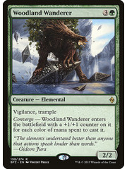 Magic: The Gathering Woodland Wanderer (198) Moderately Played