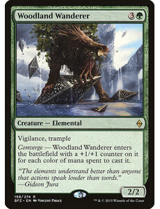 Magic: The Gathering Woodland Wanderer (198) Moderately Played