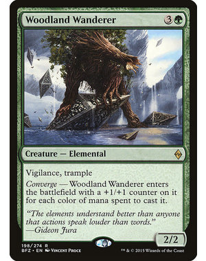 Magic: The Gathering Woodland Wanderer (198) Moderately Played