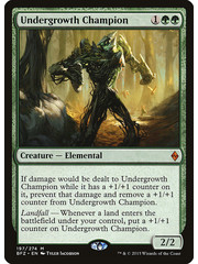 Magic: The Gathering Undergrowth Champion (197) Moderately Played