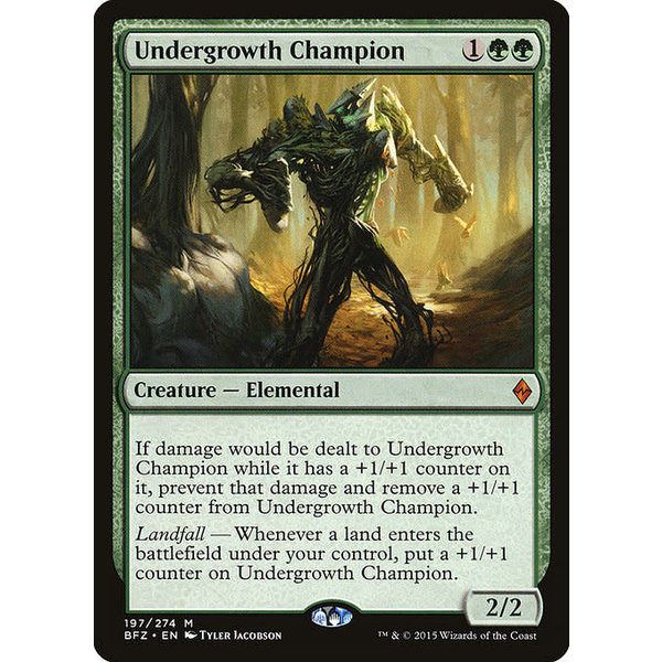 Magic: The Gathering Undergrowth Champion (197) Moderately Played