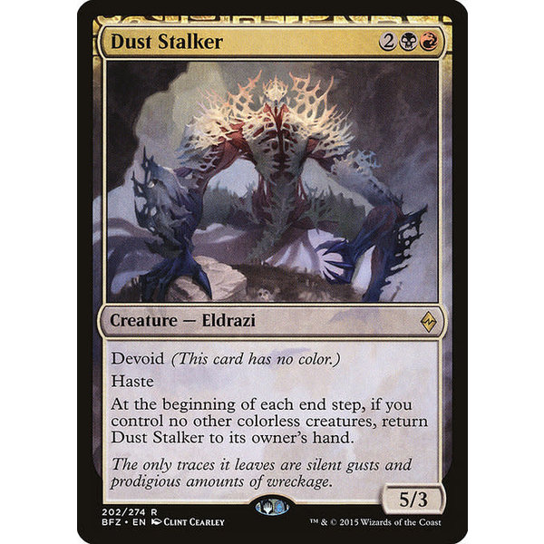Magic: The Gathering Dust Stalker (202) Moderately Played