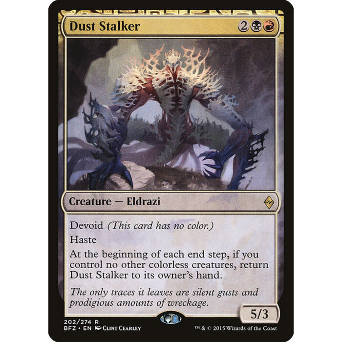 Magic: The Gathering Dust Stalker (202) Moderately Played