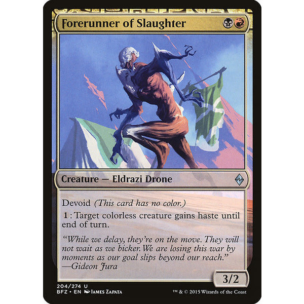 Magic: The Gathering Forerunner of Slaughter (204) Moderately Played Foil