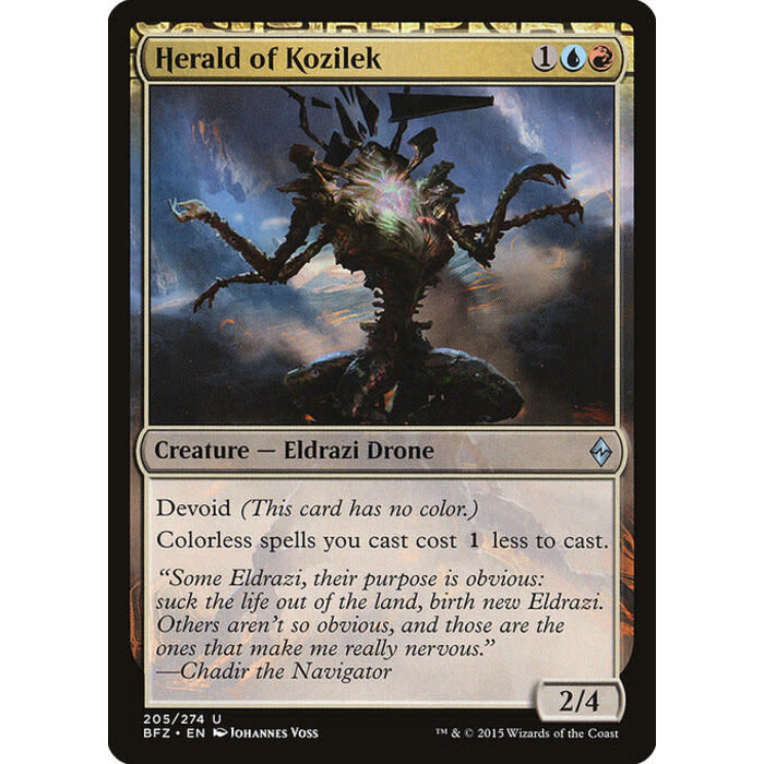 Magic: The Gathering Herald of Kozilek (205) Lightly Played
