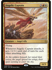 Magic: The Gathering Angelic Captain (208) Damaged