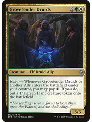 Magic: The Gathering Grovetender Druids (212) Moderately Played
