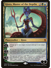 Magic: The Gathering Kiora, Master of the Depths (213) Heavily Played