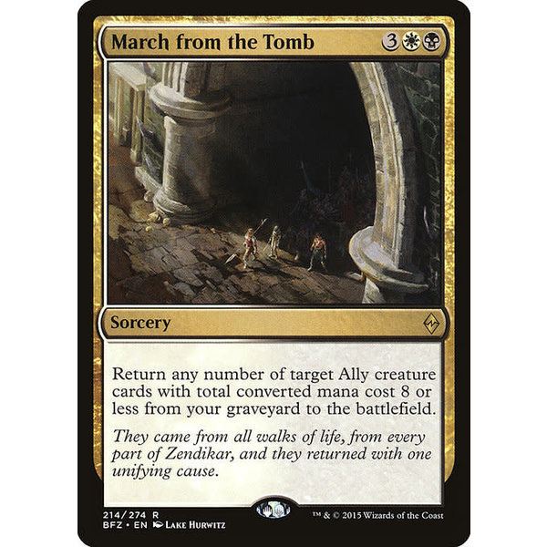 Magic: The Gathering March from the Tomb (214) Lightly Played - Japanese