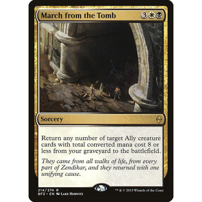 Magic: The Gathering March from the Tomb (214) Moderately Played