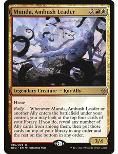 Magic: The Gathering Munda, Ambush Leader (215) Moderately Played Foil
