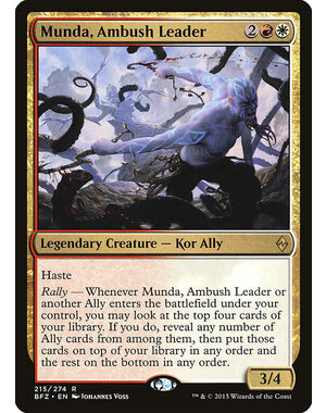 Magic: The Gathering Munda, Ambush Leader (215) Moderately Played Foil