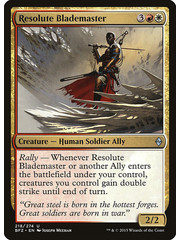 Magic: The Gathering Resolute Blademaster (218) Moderately Played