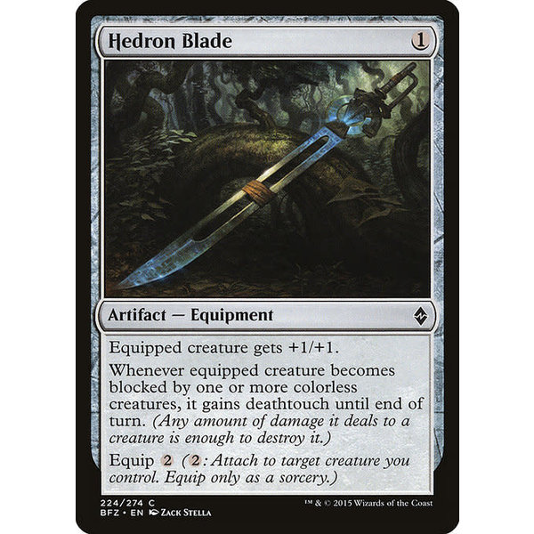Magic: The Gathering Hedron Blade (224) Lightly Played Foil