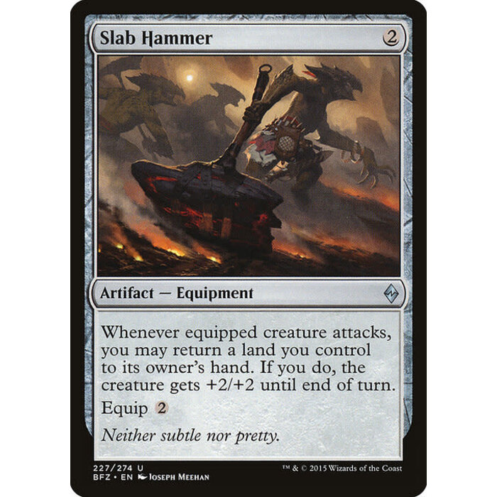 Magic: The Gathering Slab Hammer (227) Heavily Played